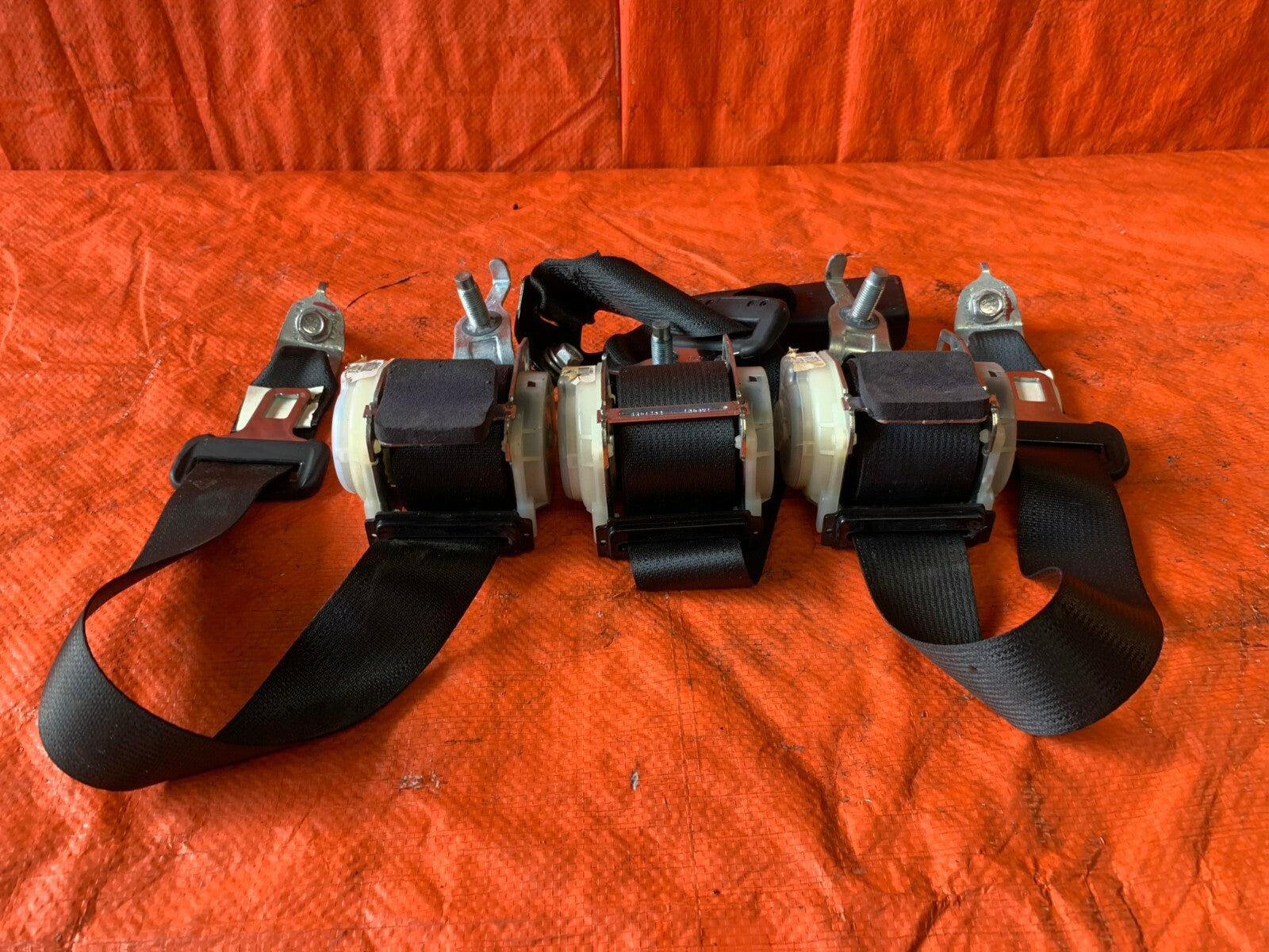 OEM 2010 10 HONDA CIVIC SI 2D REAR SEAT BELT SET   LEFT CENTER RIGHT6