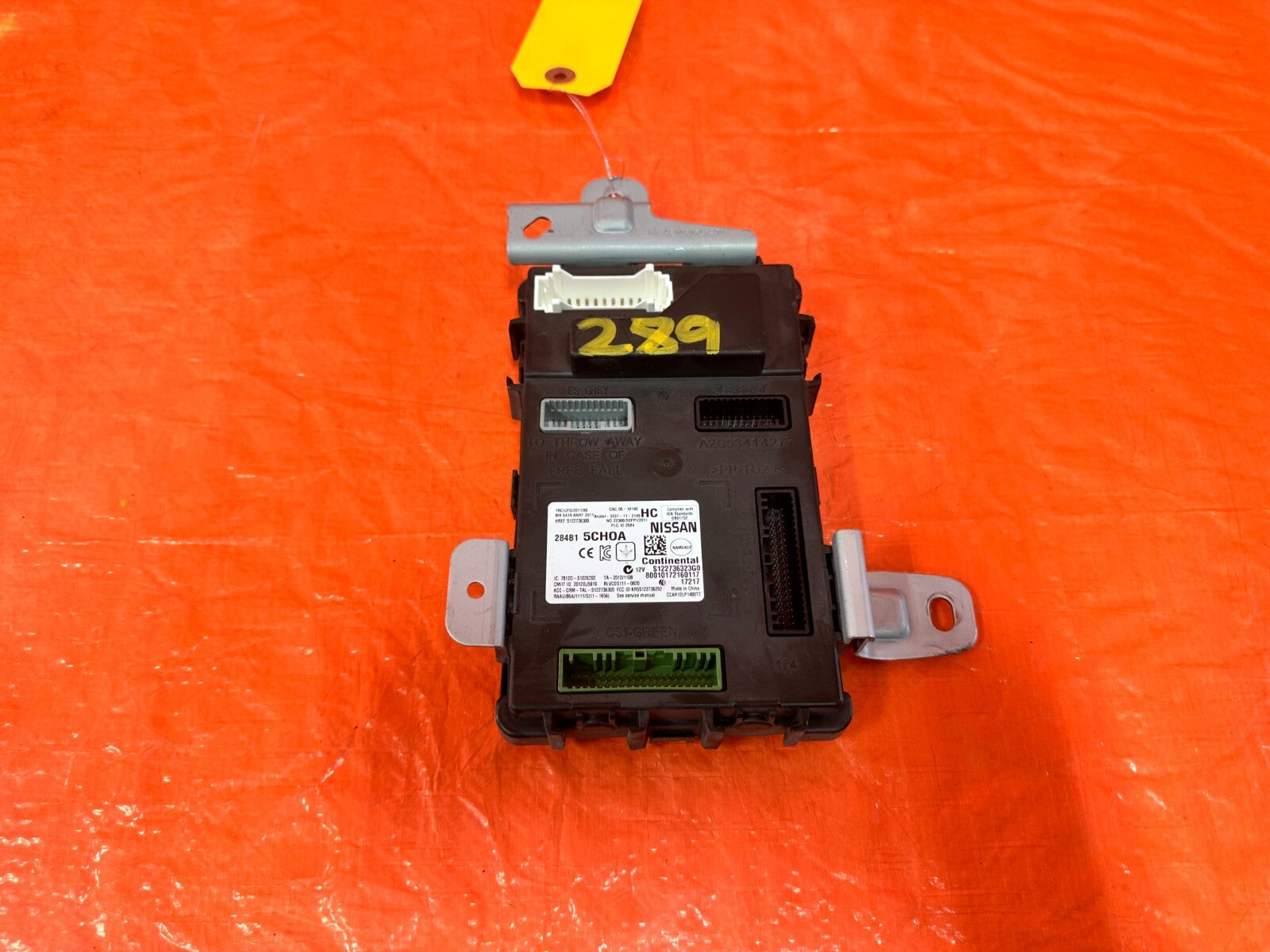 2018 18 INFINITI Q60 RED SPORT   BODY CONTROL MODULE   BCM   284B1 5CH0A OEM 2893
