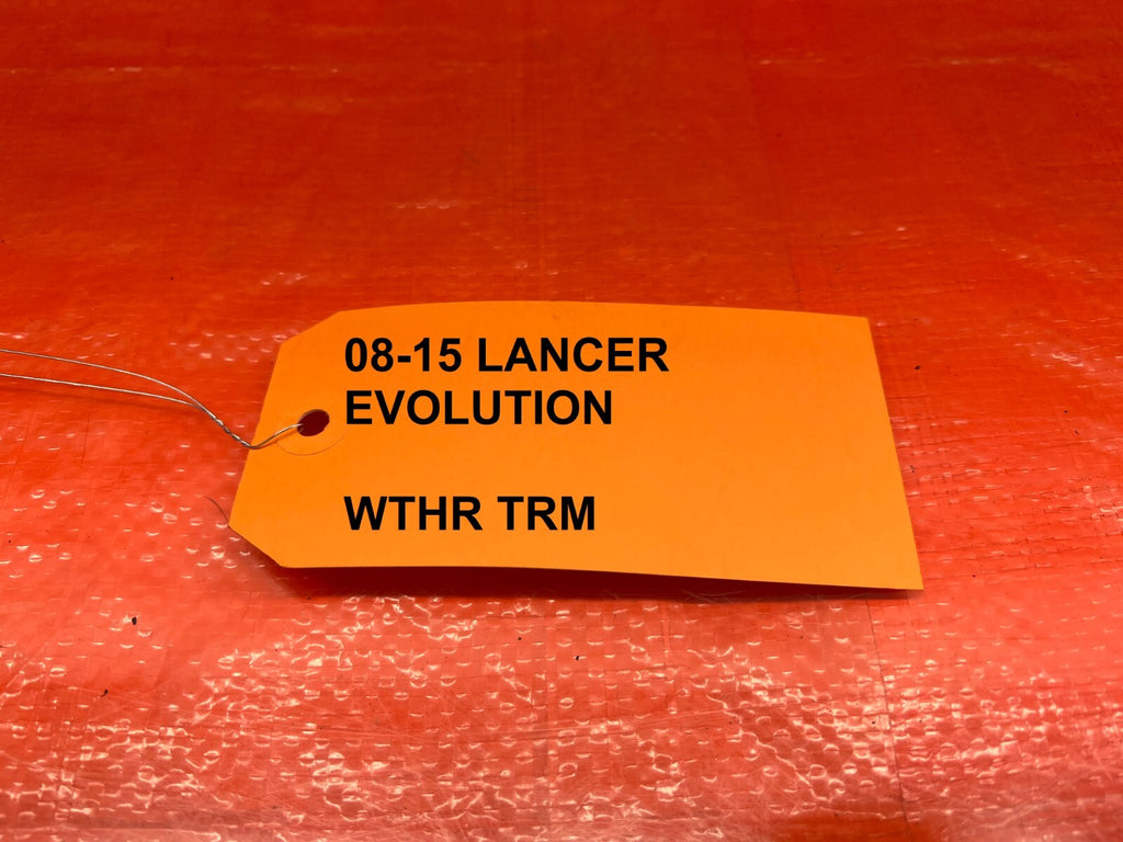 08 15 LANCER EVOLUTION X EVO 10   RIGHT REAR WINDOW GLASS RUN CHANNEL   OEM #21411