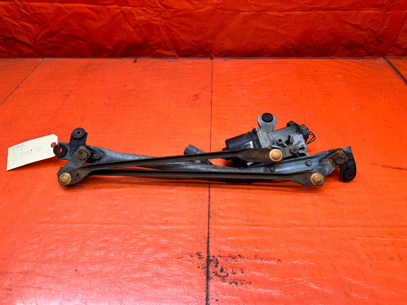 92 95 HONDA CIVIC EX   FRONT WINDSHIELD WIPER MOTOR & TRANSMISSION LINKAGE #3335