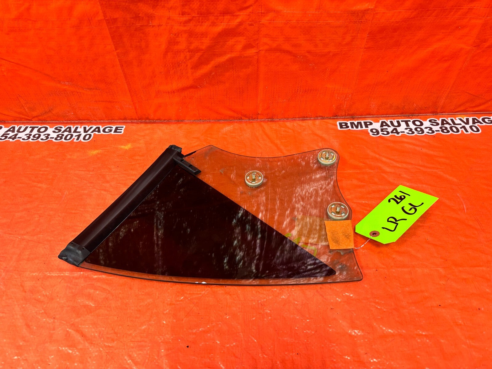 02 10 LEXUS SC430   DRIVER LEFT REAR   DOOR GLASS WINDOW   OEM FACTORY #2617