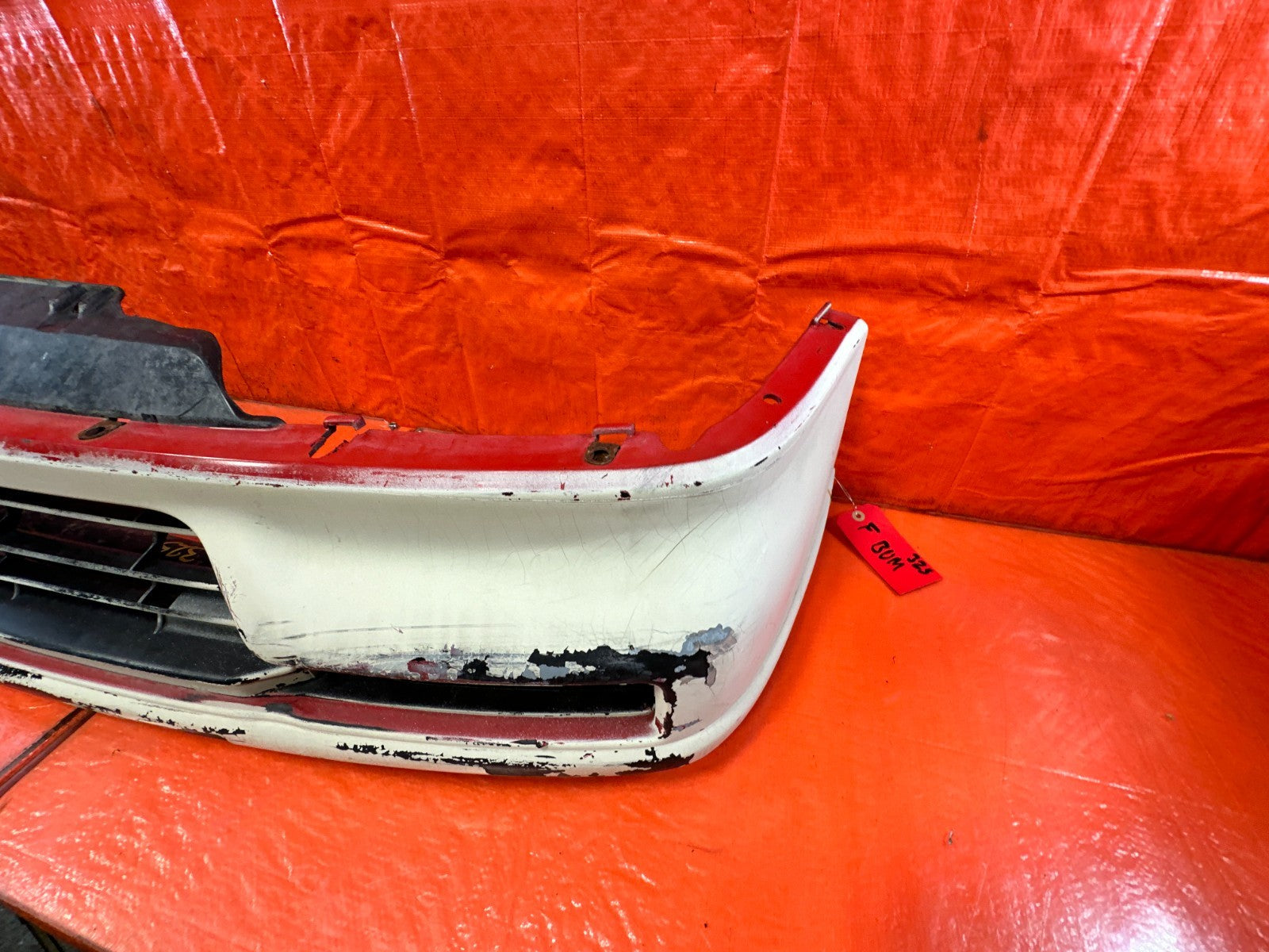 90 91 HONDA CIVIC HATCHBACK FRONT BUMPER COVER W/ RE BAR AND LIGHTS COMPLETE OEM4