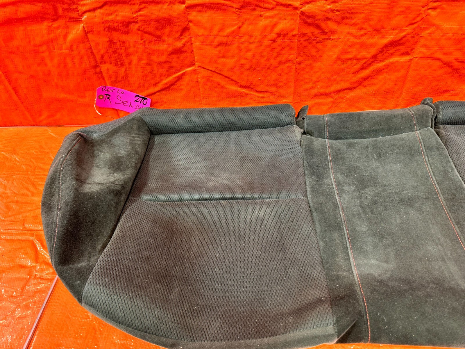 07 08 HONDA CIVIC SI SEDAN    REAR LOWERR SEAT SKIN COVER FABRIC CLOTH   2705