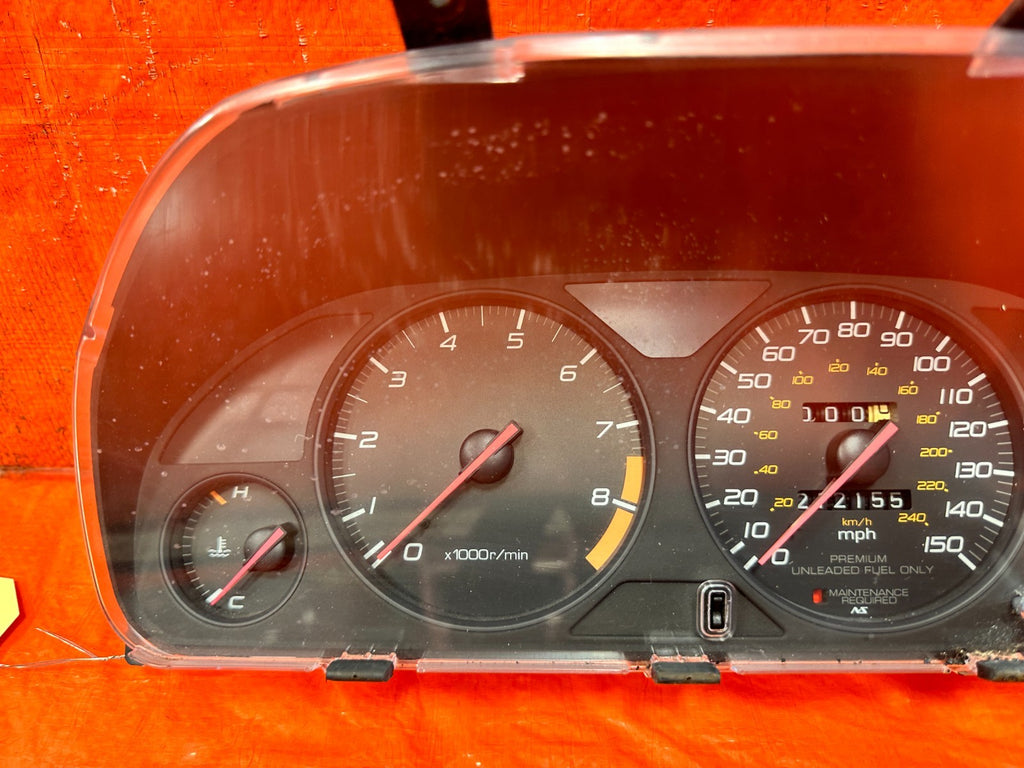 97 01 HONDA PRELUDE   5 SPEED MAUAL STICK SHIFT INSTRUMENT GAUGE CLUSTER OEM 3236