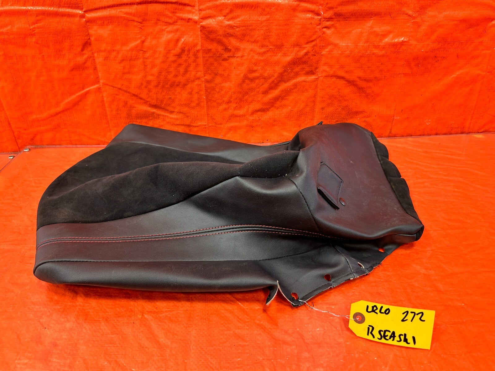 18 20 SUBARU BRZ   DRIVER LEFT REAR LOWER SEAT WRAP SKIN LEATHER OEM #2920