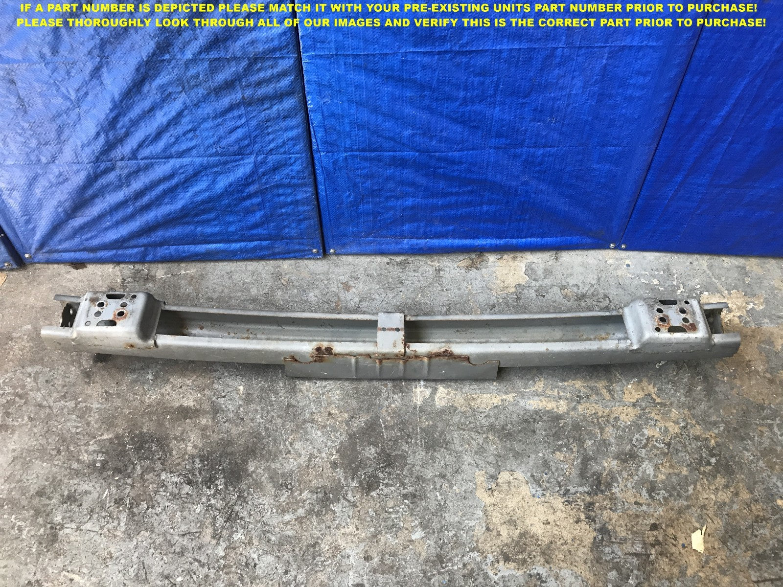 OEM 2002 2003 2004 ACURA RSX TYPE S REAR CRASH BEAM REINFORCEMENT BAR RE #0005
