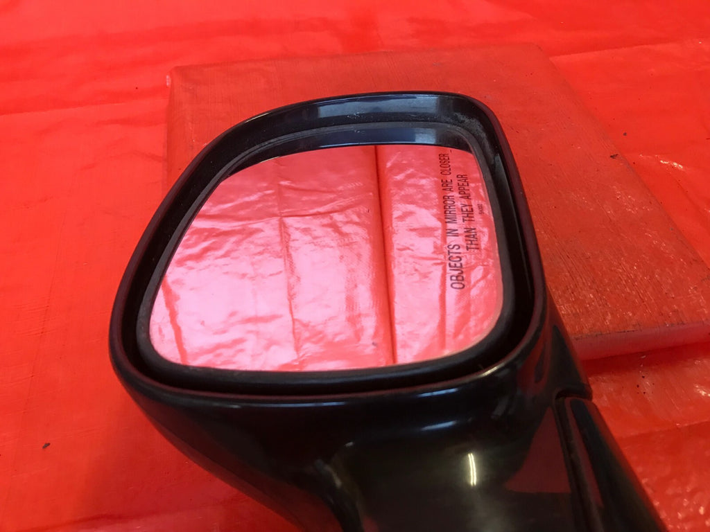 OEM 2001 01 DODGE CARAVAN PASSENGER RIGHT SIDE VIEW MIRROR   BLACK   MANUAL 8
