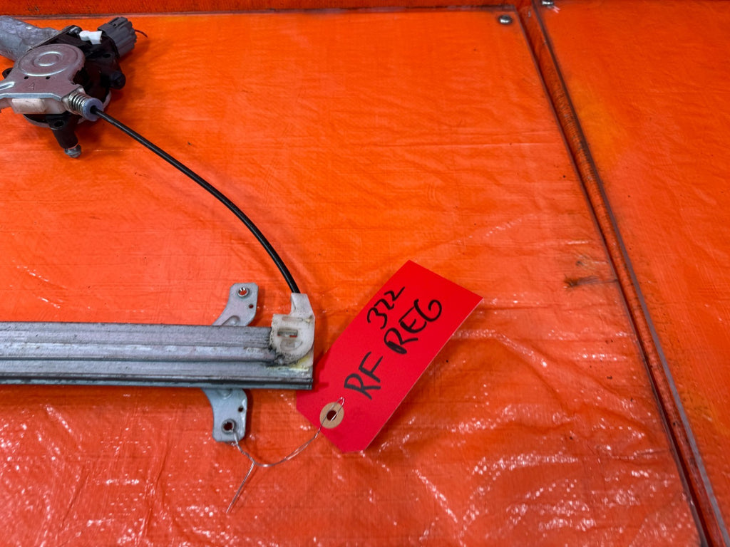 04 08 ACURA TSX   PASSENGER RIGHT FRONT   WINDOW REGULATOR W/ MOTOR   OEM #3221