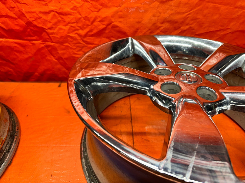 03-08 NISSAN 350Z - 5 SPOKE CHROME WHEELS RIMS - OEM FACTORY OE #34617