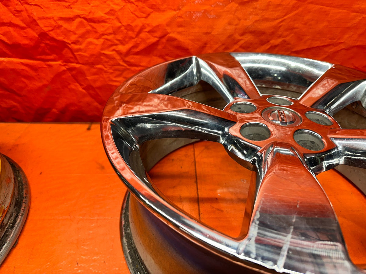 03-08 NISSAN 350Z - 5 SPOKE CHROME WHEELS RIMS - OEM FACTORY OE #34617