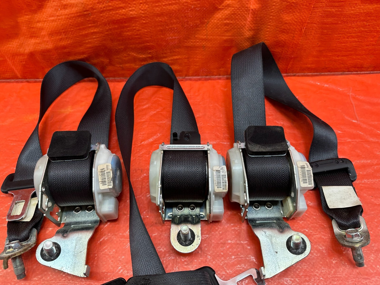 07 11 HONDA CIVIC SI SEDAN REAR SEAT SAFETY BELT SET   LEFT RIGHT BELTS OEM #2207