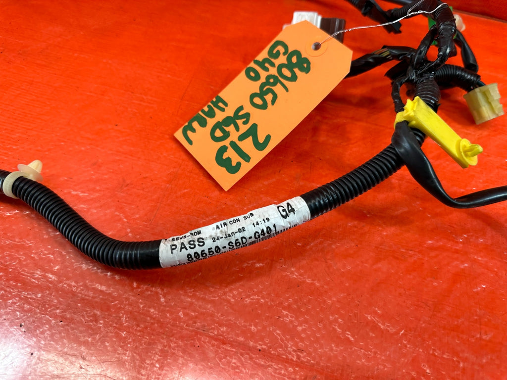 02 03 HONDA CIVIC SI EP3 HATCHBACK   AC BLOWER MOTOR HARNESS   OEM FACTORY #21310