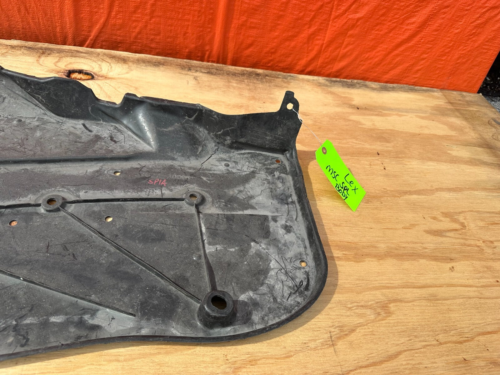 14 20 LEXUS GS350 13 19 RIGHT REAR UNDERBODY SPLASH GUARD SHIELD OEM4