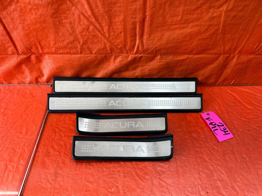 04 08 ACURA TL   LEFT AND RIGHT FLOOR PILLARS SCUFF PLATE SET   OEM #2340