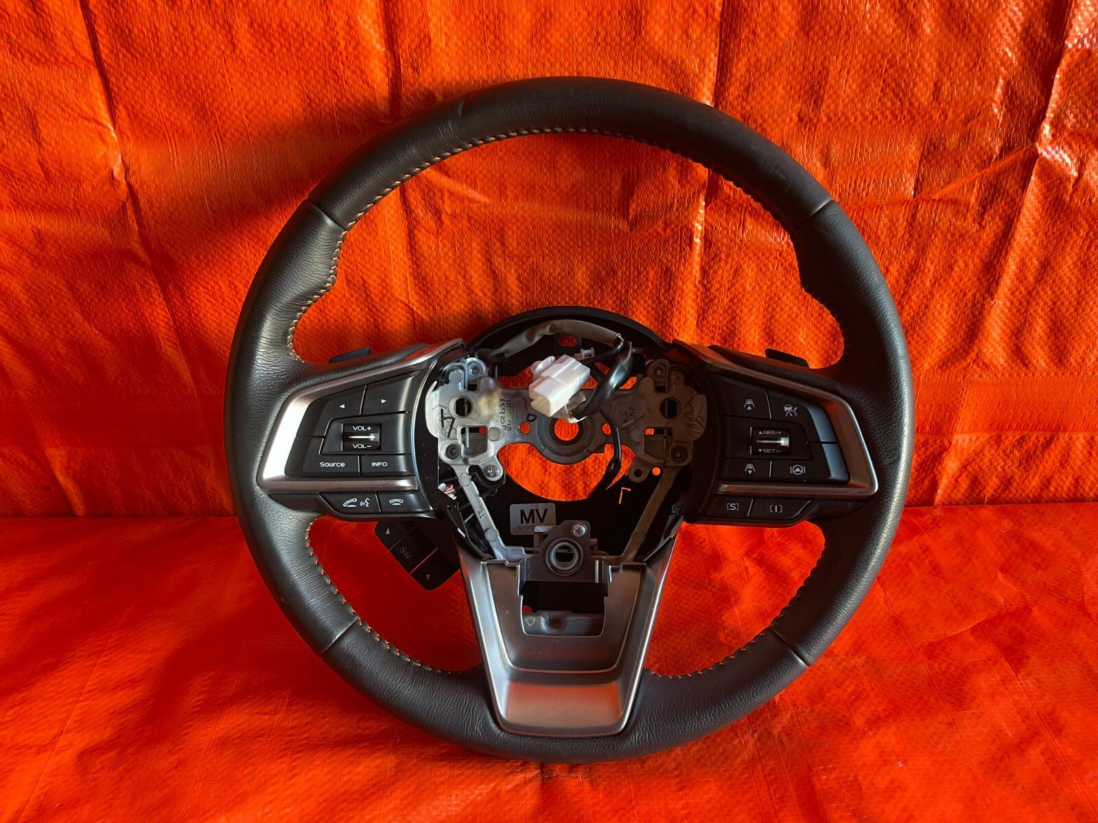2021 SUBARU CROSSTREK STEERING WHEEL W/ ORANGE STITCHING   PREMIUM MODEL OEM #720