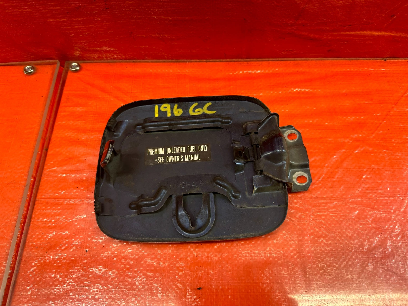 04 08 ACURA TSX   GASOLINE GAS FUEL LID COVER   BLUE   OEM FACTORY #1968