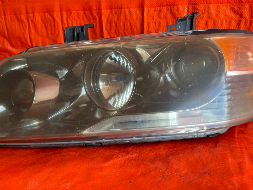 04 05 LANCER EVOLUTION EVO IX 9   SMOKED CHROME NON HID   HEADLIGHT HEADLAMP OEM4