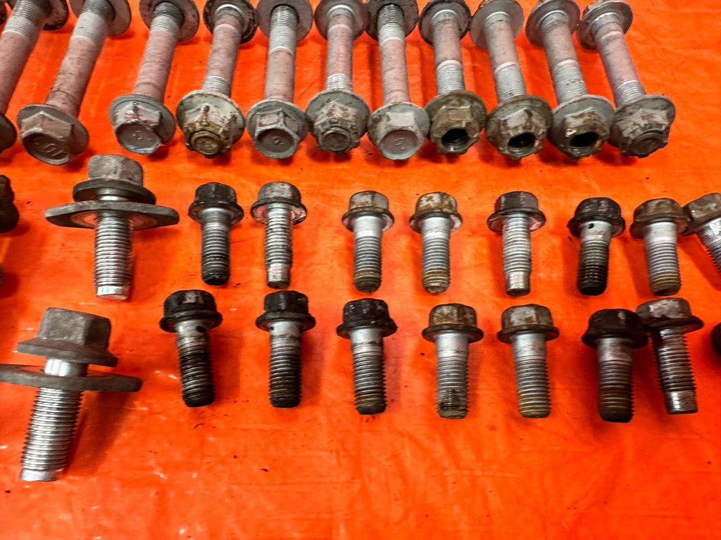 08 15 INFINITI G37 Q60   REAR TRAILING ARM CASTER CAMBER BOLTS HARDWARE OEM 3207