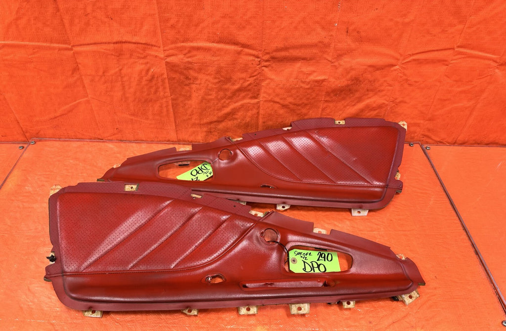 00 03 HONDA S2000 LEFT AND RIGHT ALL RED DOOR PANEL INSERTS INSERT TRIM OEM 2900