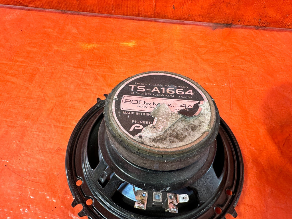 VINTAGE PIONEER TS A1664 3 WAY SPEAKERS 6 1/2", 200 W MAX  #2954