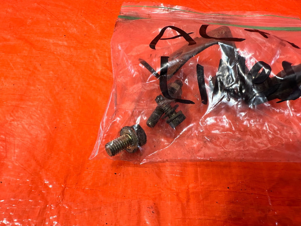 03 06 LANCER EVOLUTION VIII 8 EVO IX 9   AC POWER STEERING LINES BOLTS #EVO94