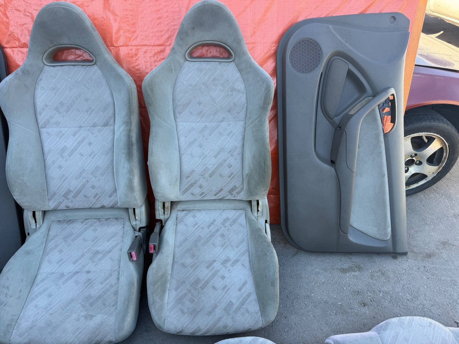 02 06 ACURA RSX   COMPLETE CLOTH INTERIOR   FRONT SEATS REAR SEATS DOOR PANELS2