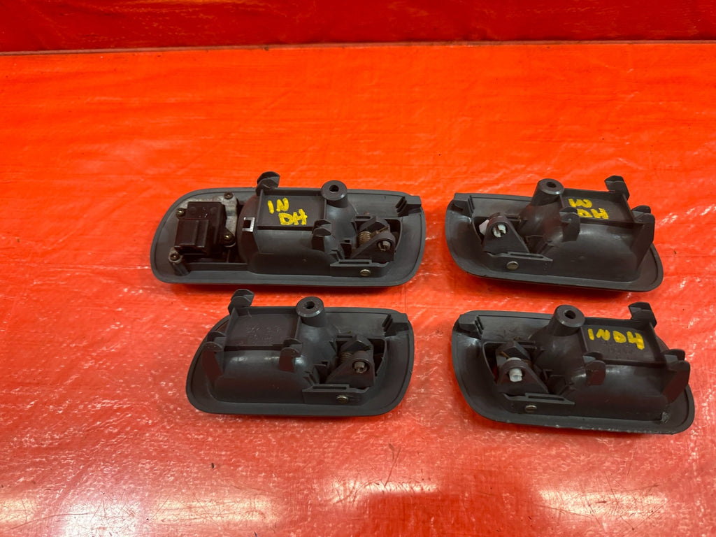 96 00 HONDA CIVIC SEDAN INTERIOR DOOR HANDLE SET LEFT RIGHT FRONT REAR GRAY OEM20