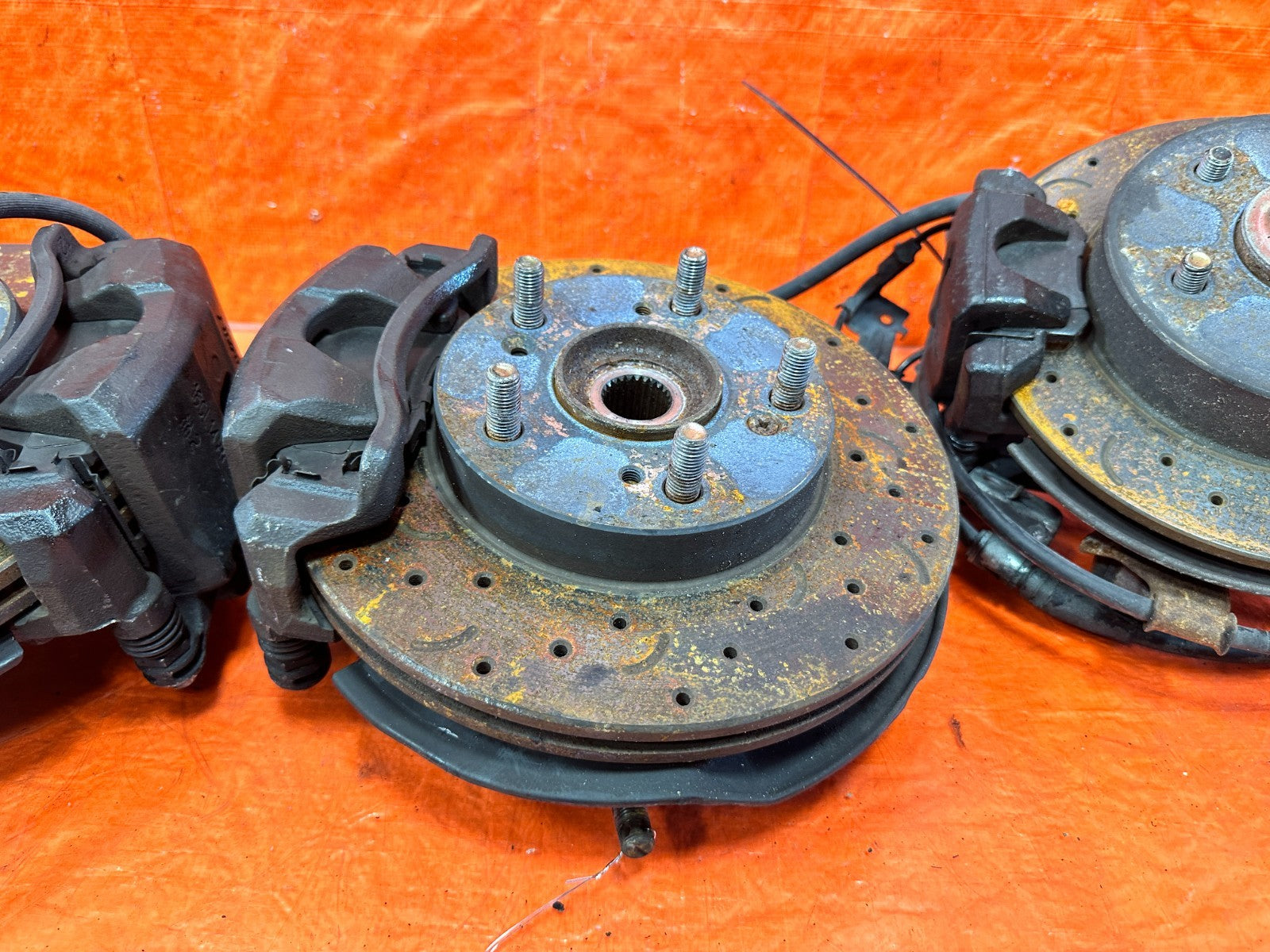 01 05 HONDA CIVIC 32MM EP3 5x114.3 5 LUG CONVERSION SPINDLES KNUCKLES HUBS OEM  2