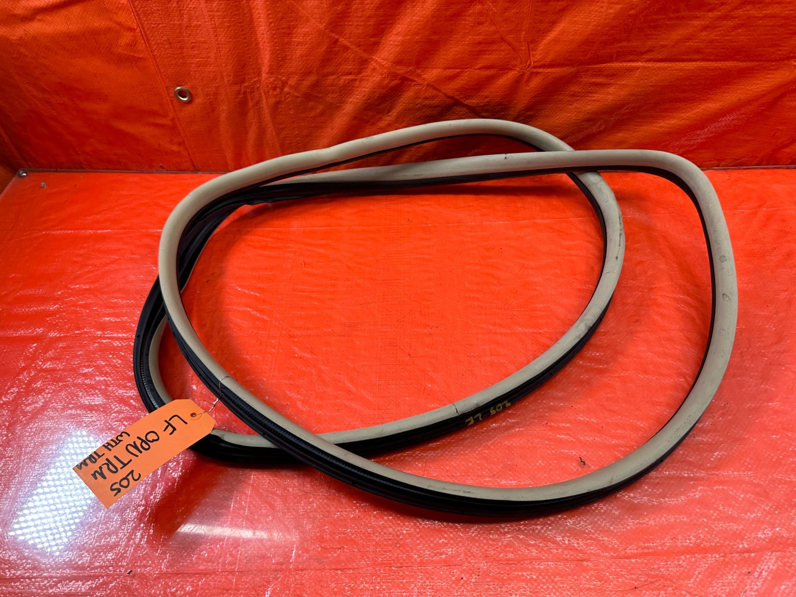04 08 ACURA TSX   LEFT FRONT   DOOR TO CHASSIS WEATHER STRIP OPEN TRIM OEM #2050