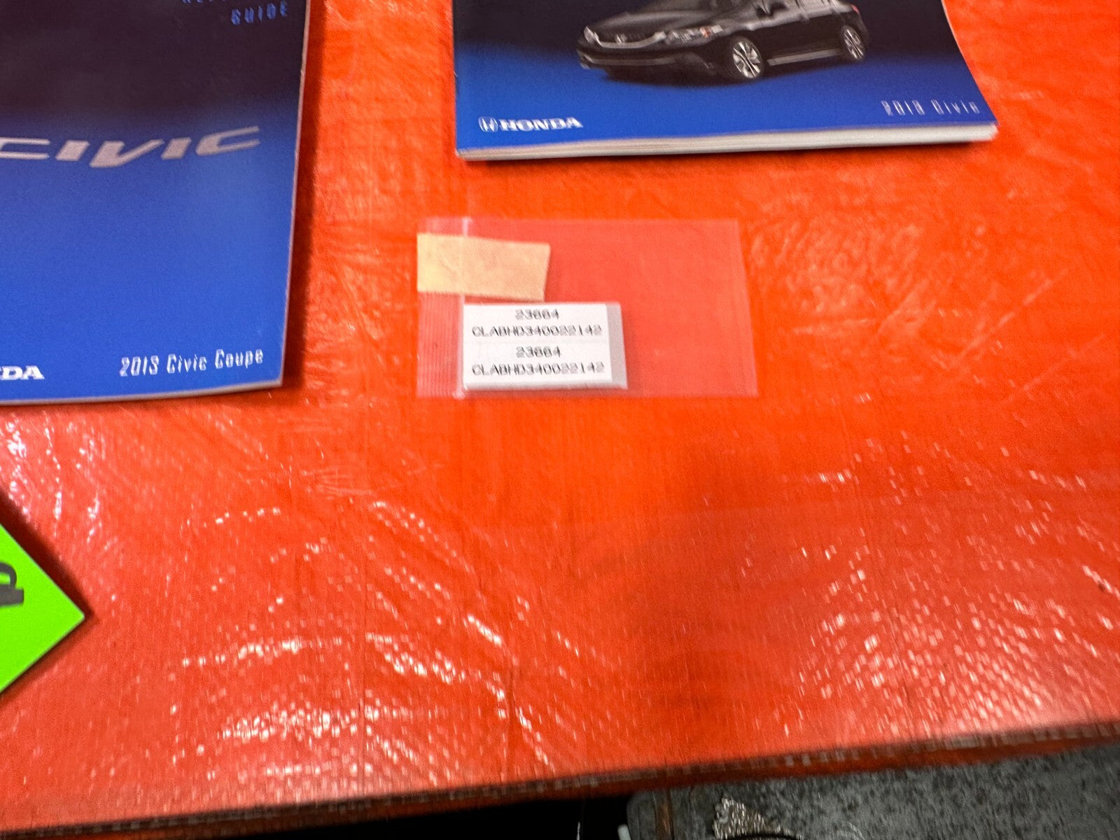 2013 13 HONDA CIVIC SI 2D COUPE   OWNERS MANUAL BOOKLET   OEM #2694
