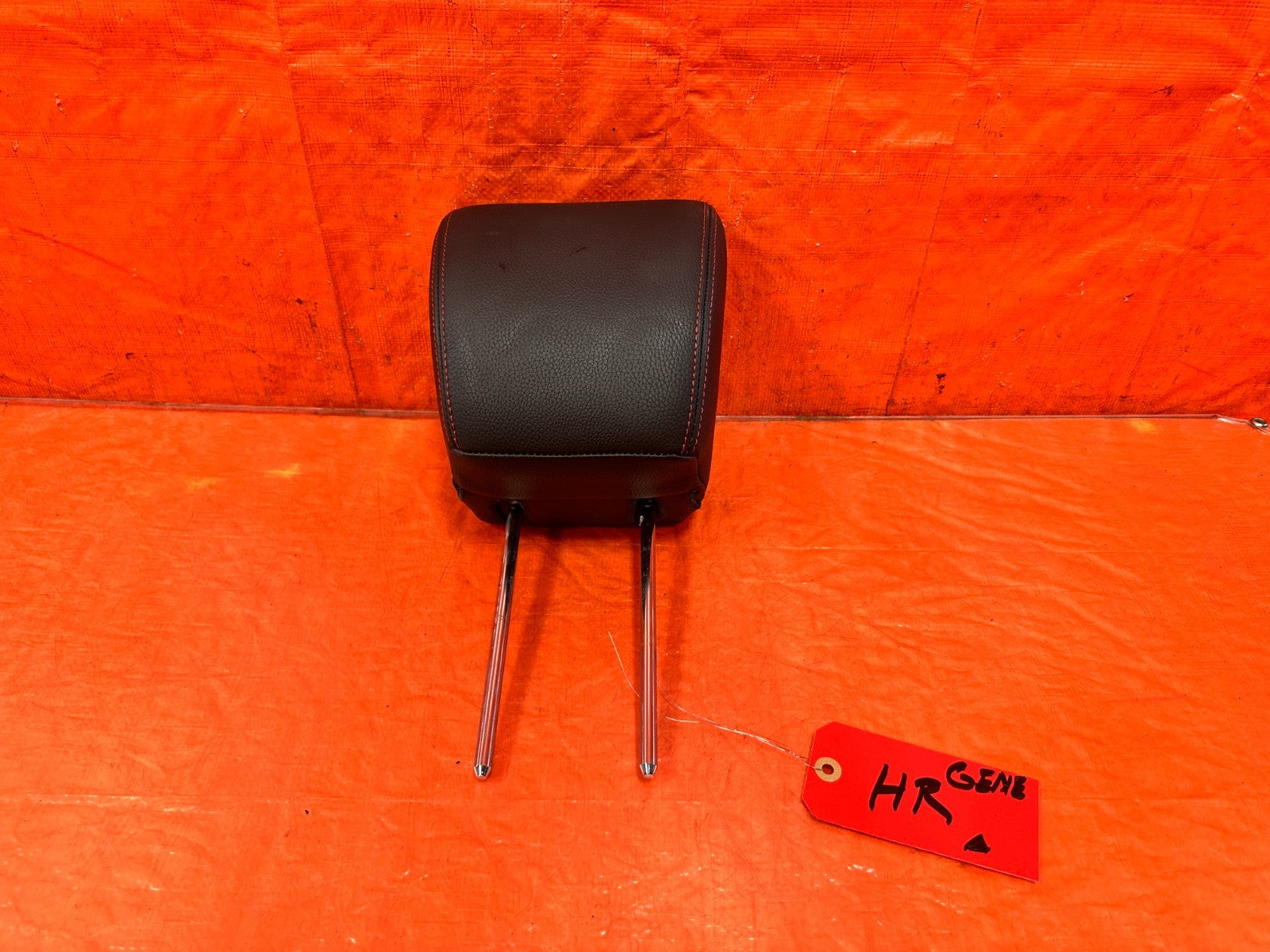 13 16 HYUNDAI GENESIS COUPE  / R SPEC / BLACK RED STITCHING HEAD REST FRONT SEAT0