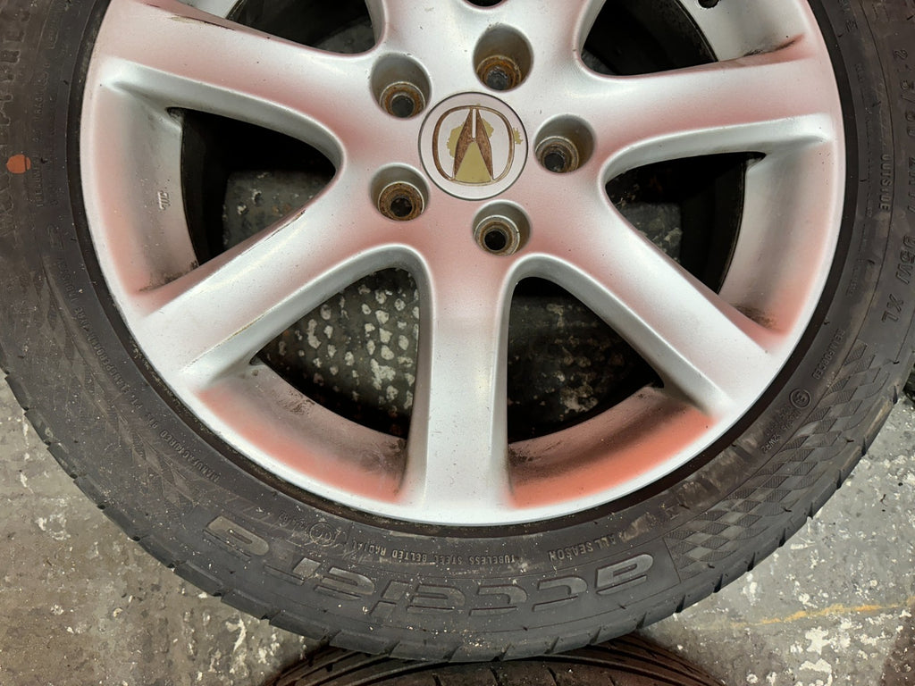 04 08 ACURA TSX 17 INCH WHEELS  W/ GOOD TIRES RIMS ALLOY OEM #33015