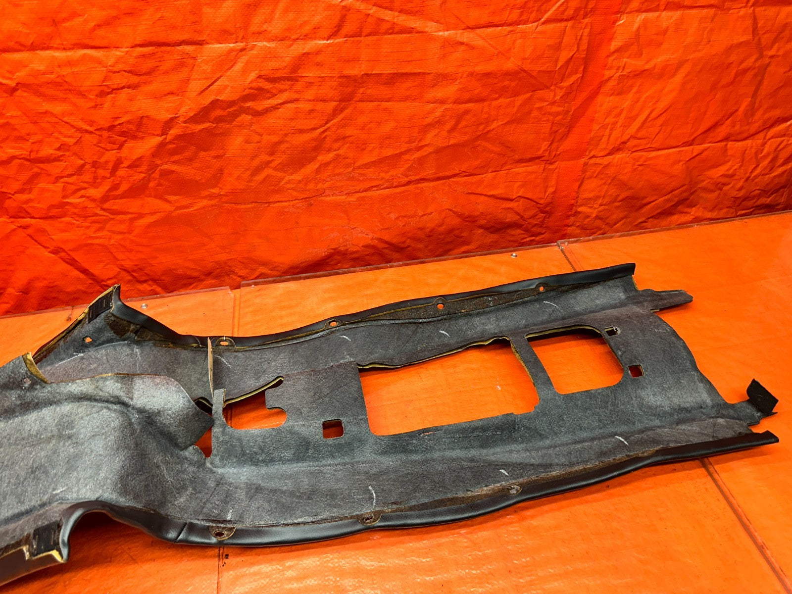 00 03 HONDA S2000 AP1 2.0L BLACK LEATHER CENTER CONSOLE TUNNEL TRIM COVER OEM #320
