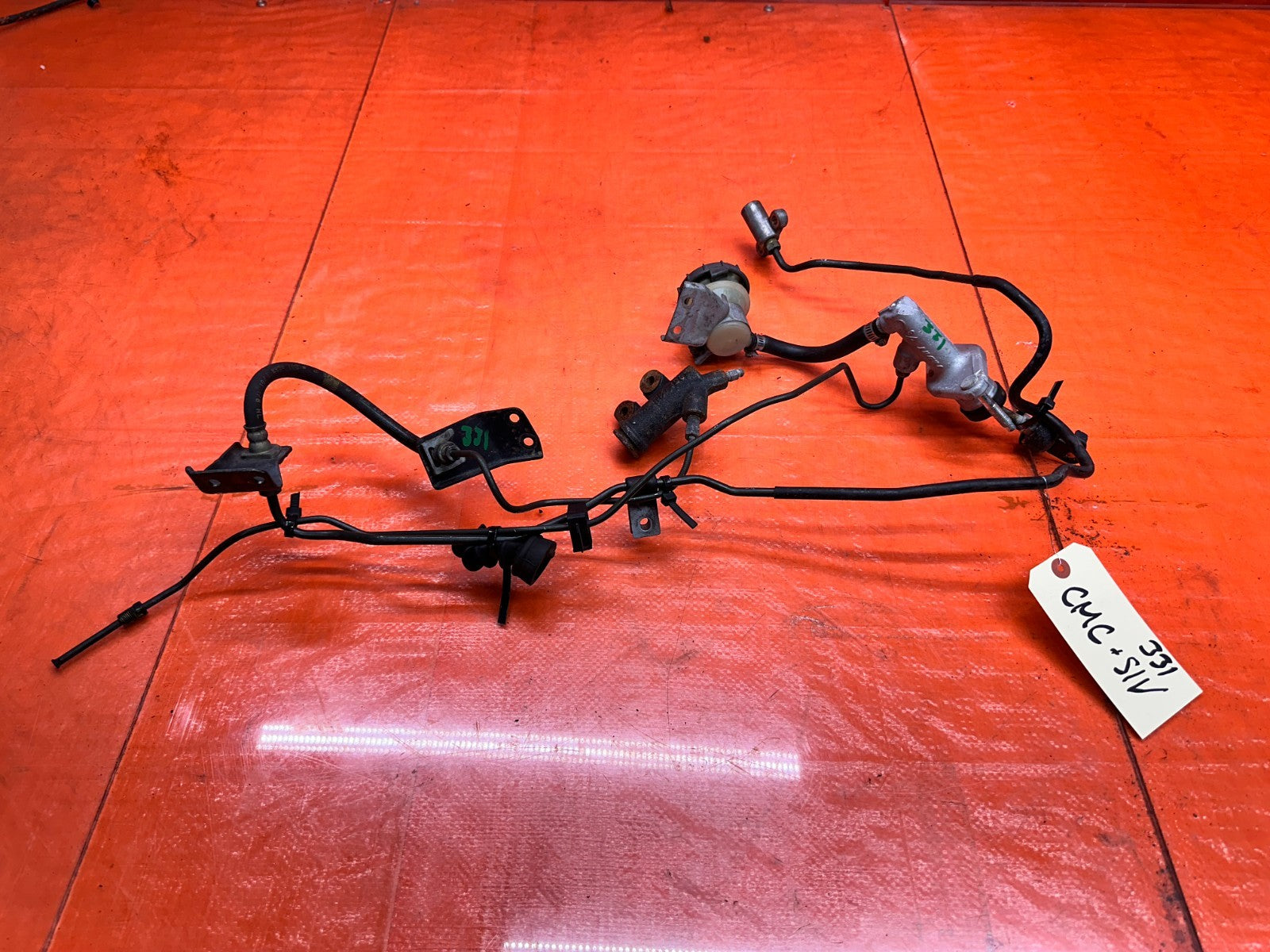 94 01 ACURA INTEGRA MANUAL CLUTCH MASTER SLAVE CYLINDER AND LINES OEM #3310
