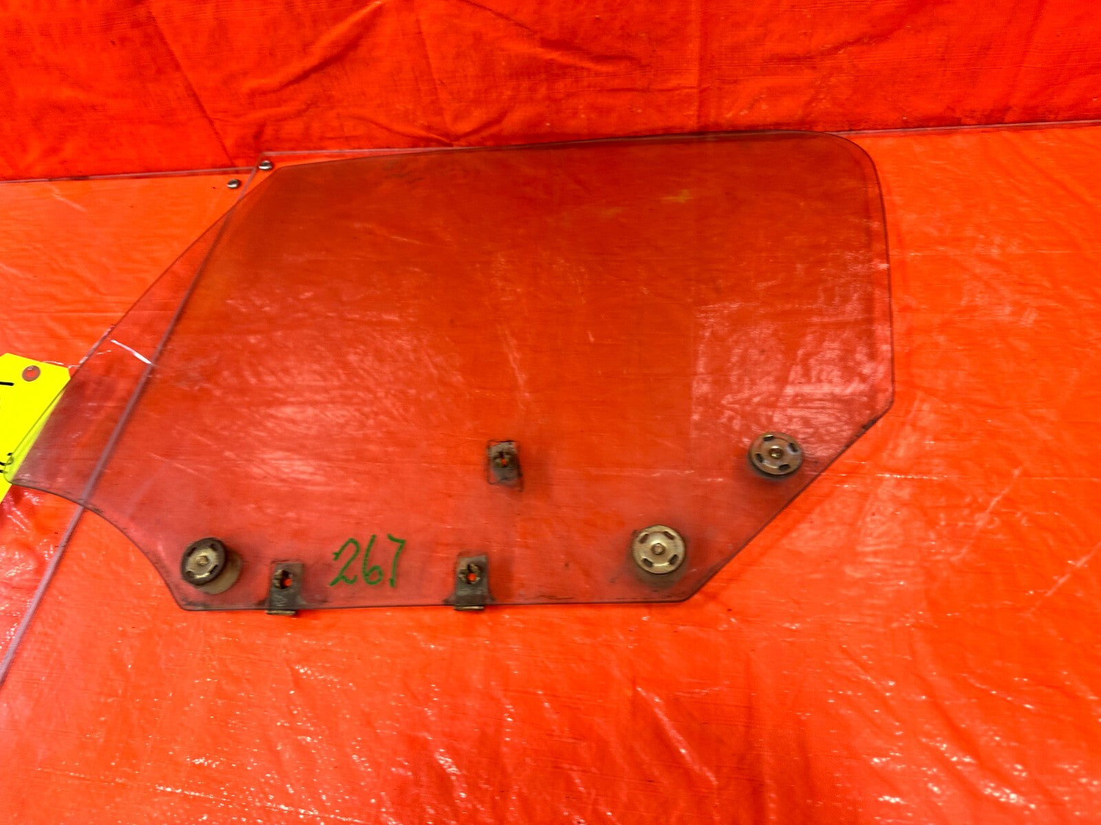 90 97 MAZDA MX 5 MIATA   DOOR GLASS WINDOW   DRIVER LEFT SIDE OEM FACTORY #2676