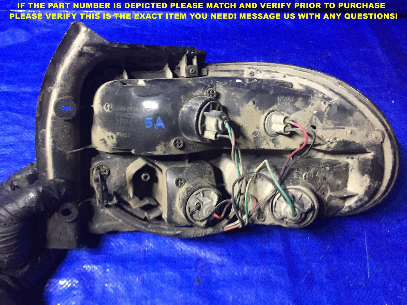 OEM 1994 1995 1996 FORD ASPIRE DRIVER LEFT TAIL LIGHT 94 95 96 L LH4