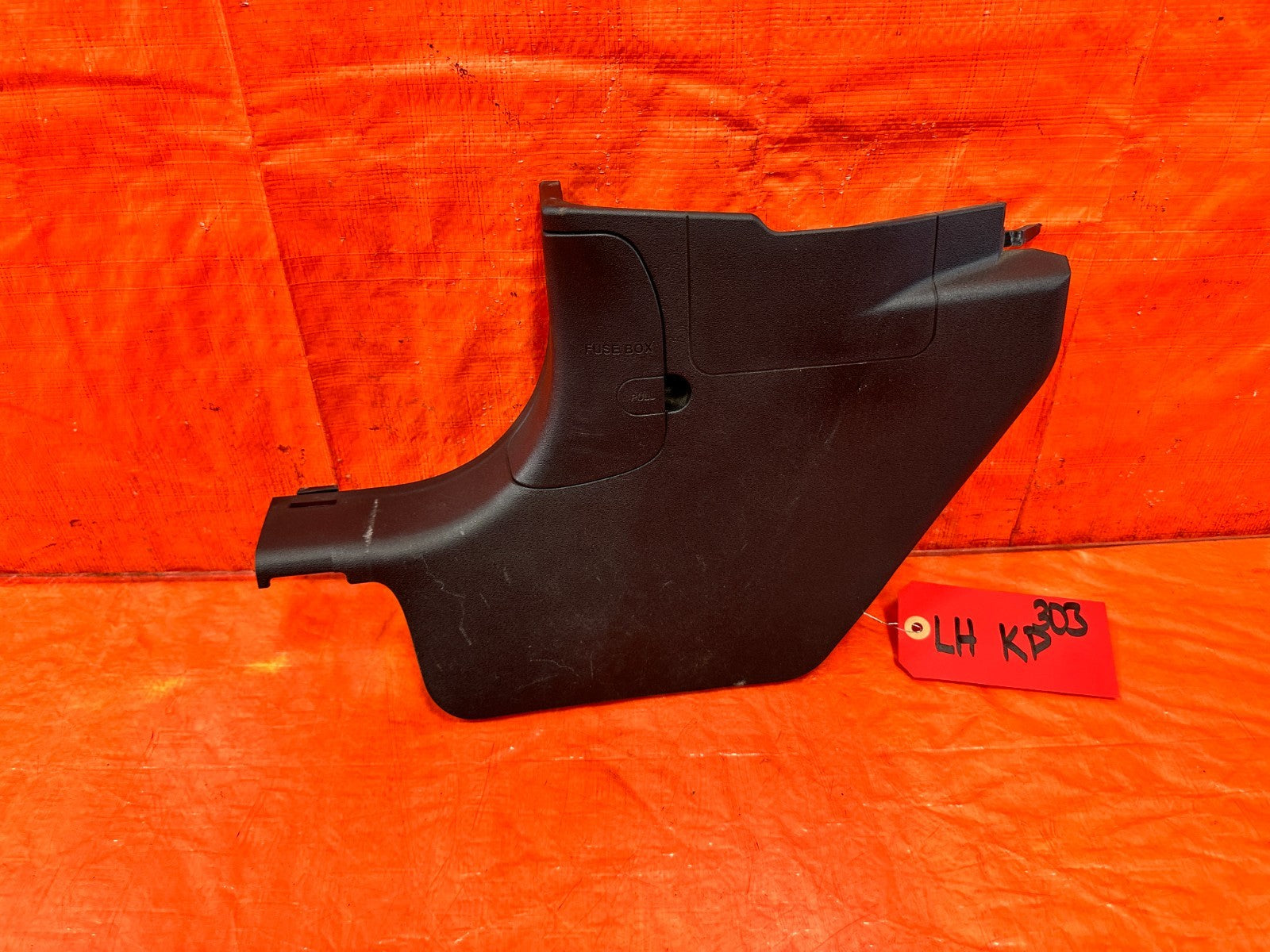 09 11 MAZDA RX8 RX 8   KICK PANEL   DRIVER LEFT SIDE   BLACK COLOR   OEM 3030