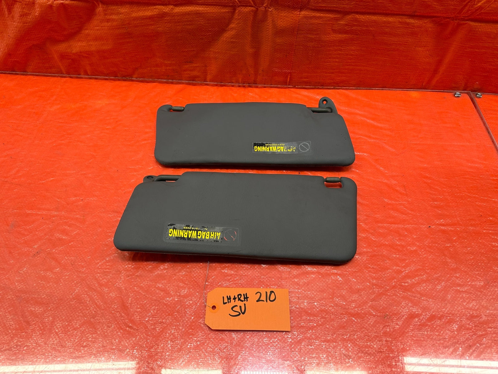 97 01 HONDA PRELUDE   LEFT AND RIGHT SUN VISORS   OEM FACTORY OE #2100