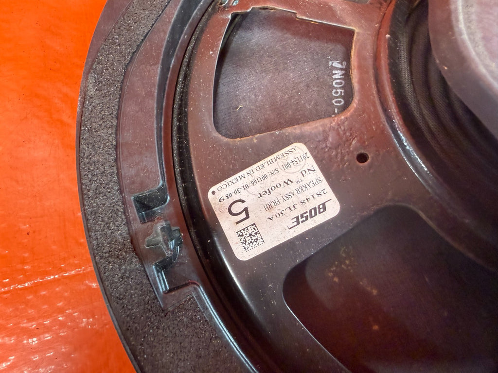 08 15 INFINITI G37 Q60 COUPE  PASSENGER RIGHT DOOR   BOSE SPEAKER   OEM #3289