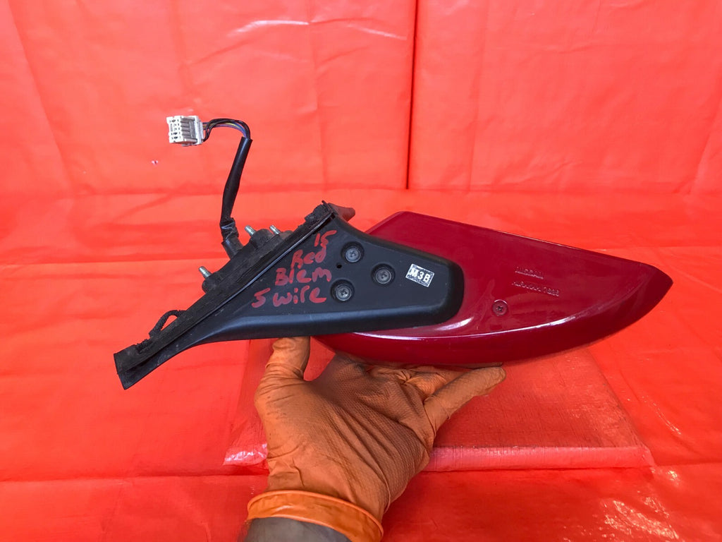 OEM 2003 2004 2005 G35   COUPE   PASSENGER RIGHT SIDE VIEW MIRROR   RED 10