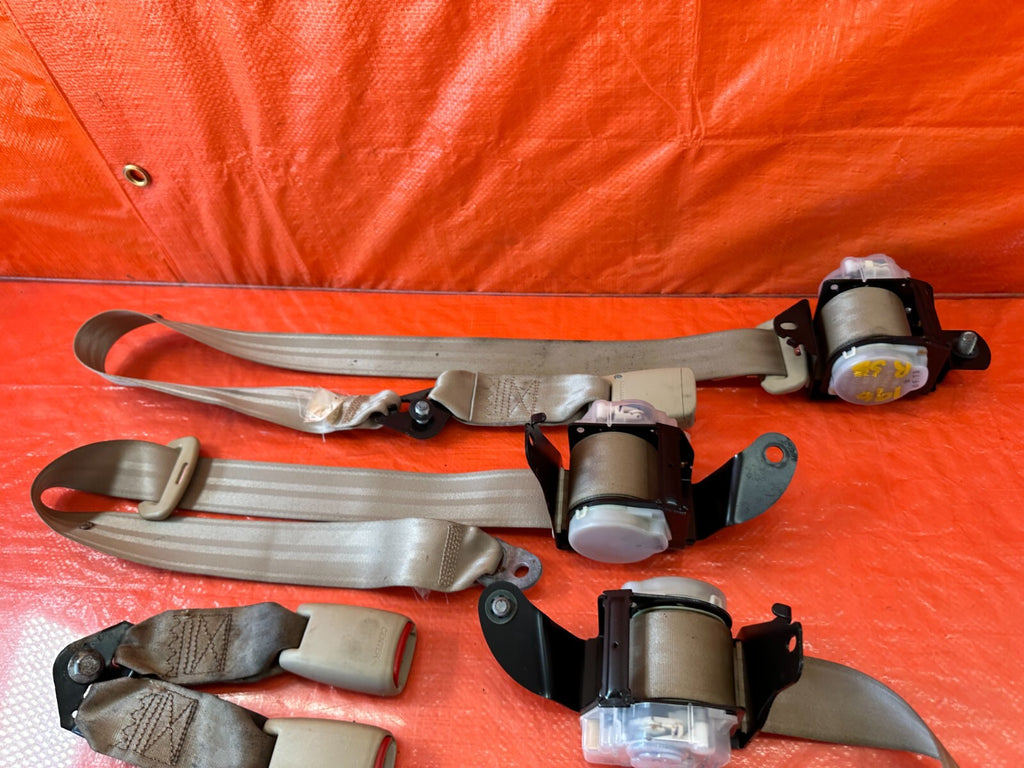 04 08 ACURA TSX   REAR SEAT BELT SET   LEFT & RIGHT SEAT BELTS   TAN   OEM #1968
