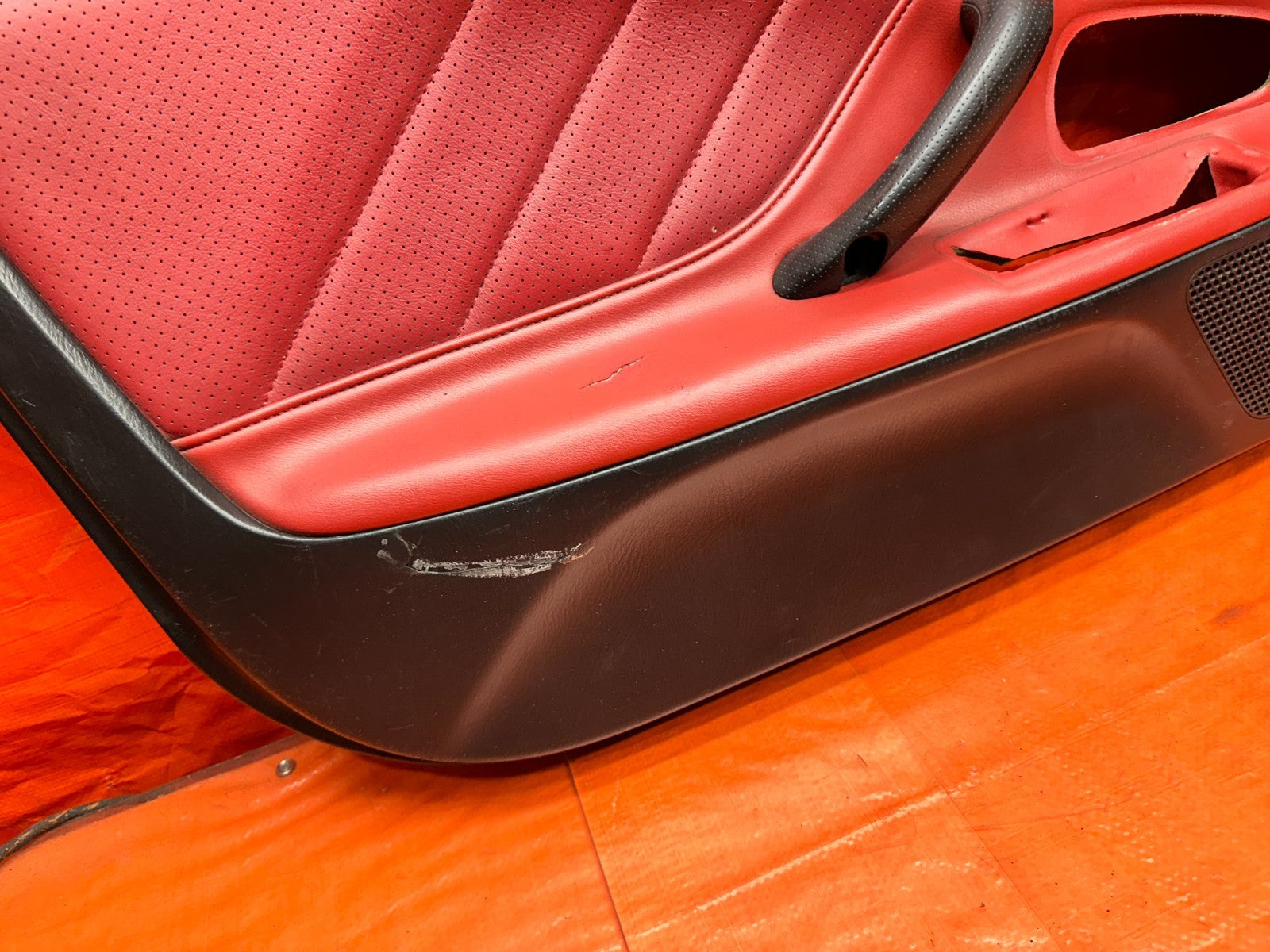 00 03 HONDA S2000 AP1 2.0L BLACK RED INTERIOR DOOR PANELS CARDS LEFT RIGHT #33720