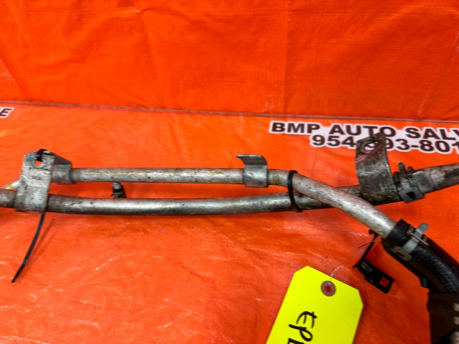 00 09 HONDA S2000   ENGINE BAY FIREWALL ALUMINUM COOLANT LINES TOP & BOTTOM #S2K4