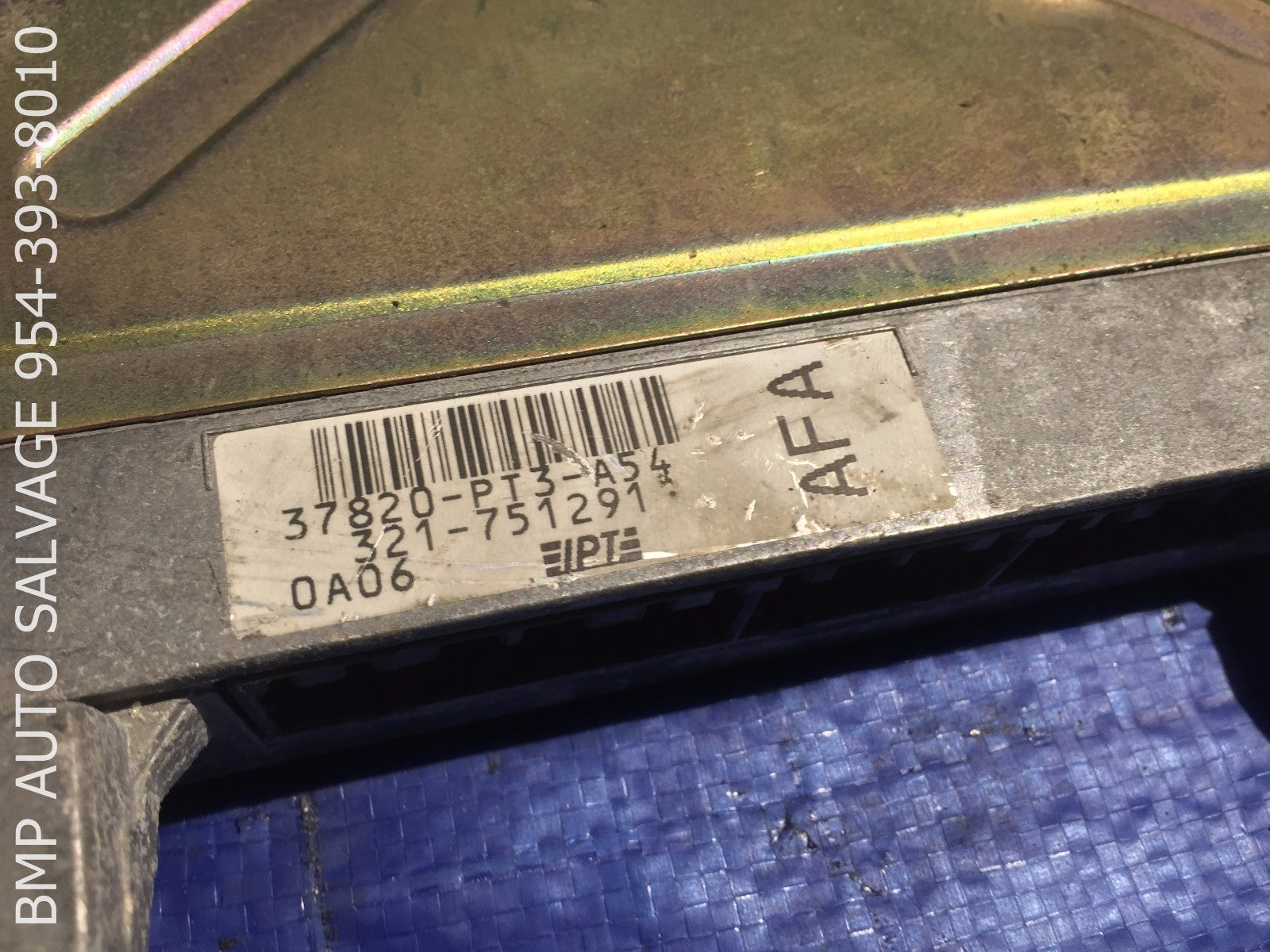 OEM 1990 HONDA ACCORD ECU # 37820 PT3 A54 ENGINE COMPUTER BRAIN ECM #1112 #v51t1
