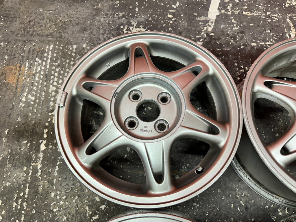 94 01 ACURA INTEGRA SNOWFLAKE WHEELS RIMS OEM FACTORY OE #2745