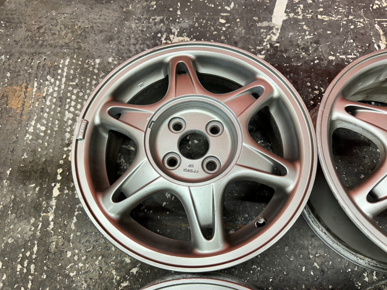 94 01 ACURA INTEGRA SNOWFLAKE WHEELS RIMS OEM FACTORY OE #2745