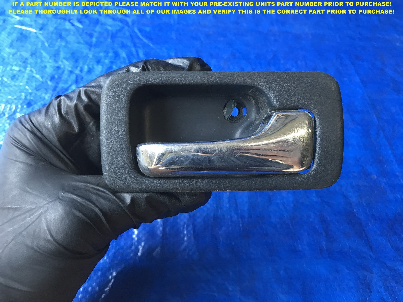 OEM 1990 91 1992 HONDA ACCORD SEDAN PASSENGER REAR RIGHT INTERIOR DOOR HANDLE 0