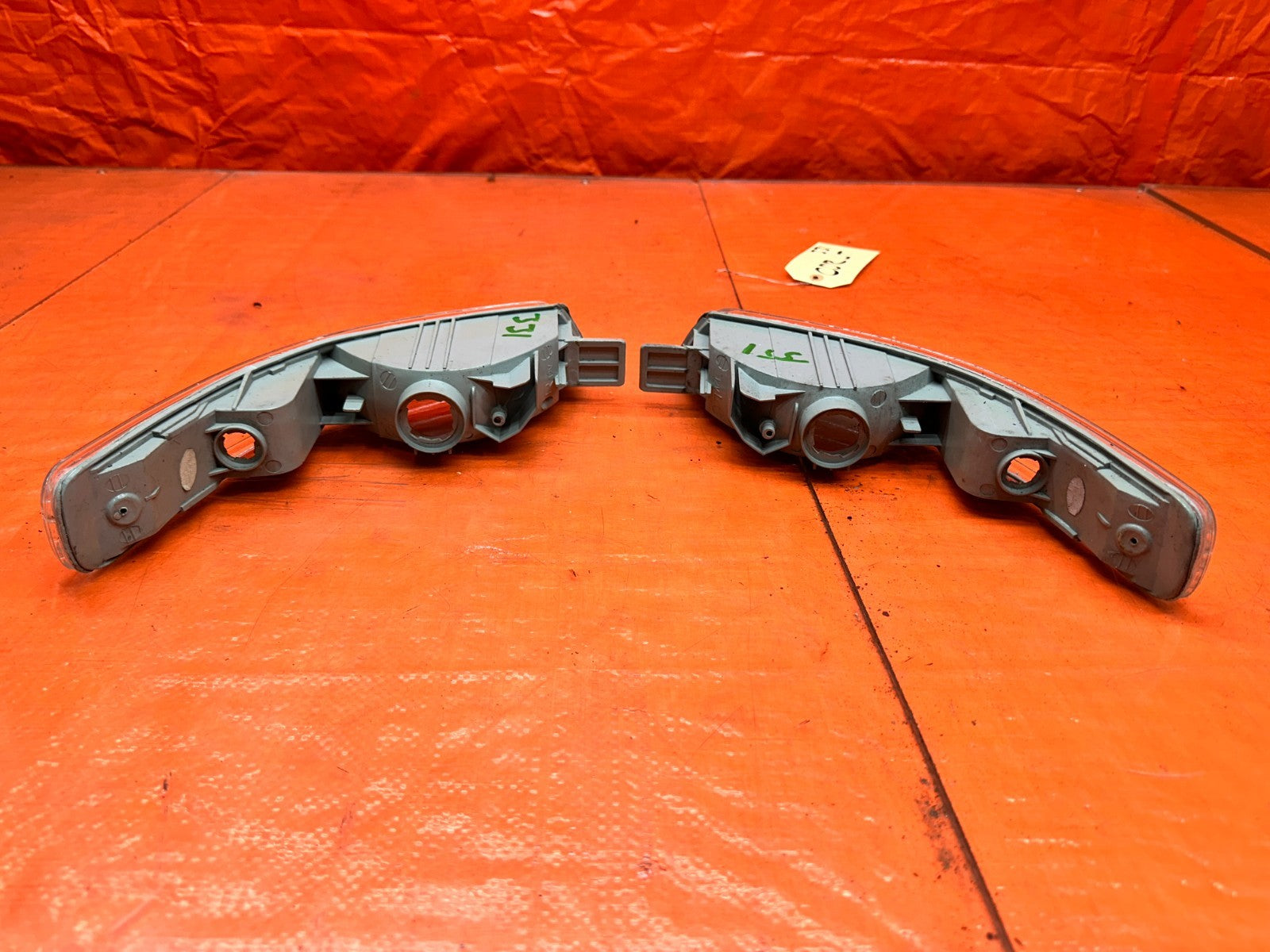 98 01 ACURA INTEGRA AFTERMARKET CLEAR FRONT BUMPER TURN SIGNAL LIGHTS #3317