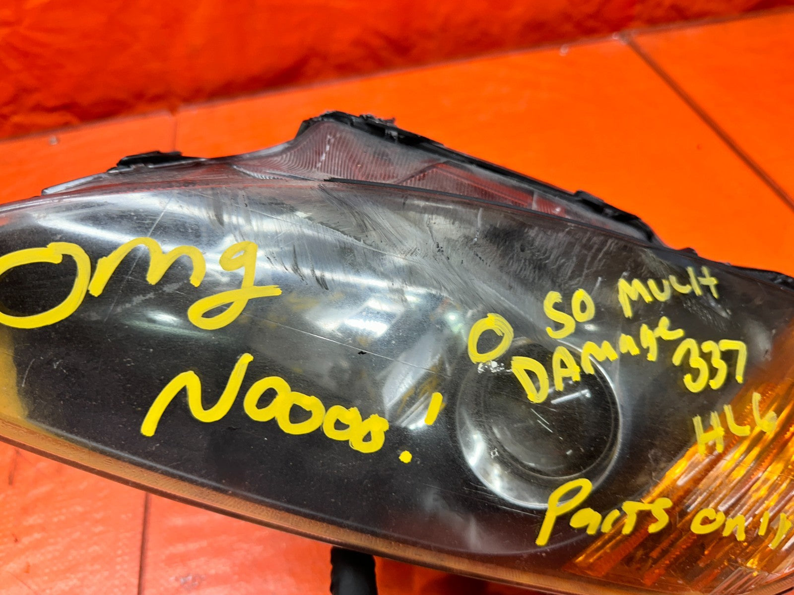00-03 HONDA S2000 AP1 LEFT DRIVER FRONT HEADLIGHT HEADLAMP HOUSING OEM #3378