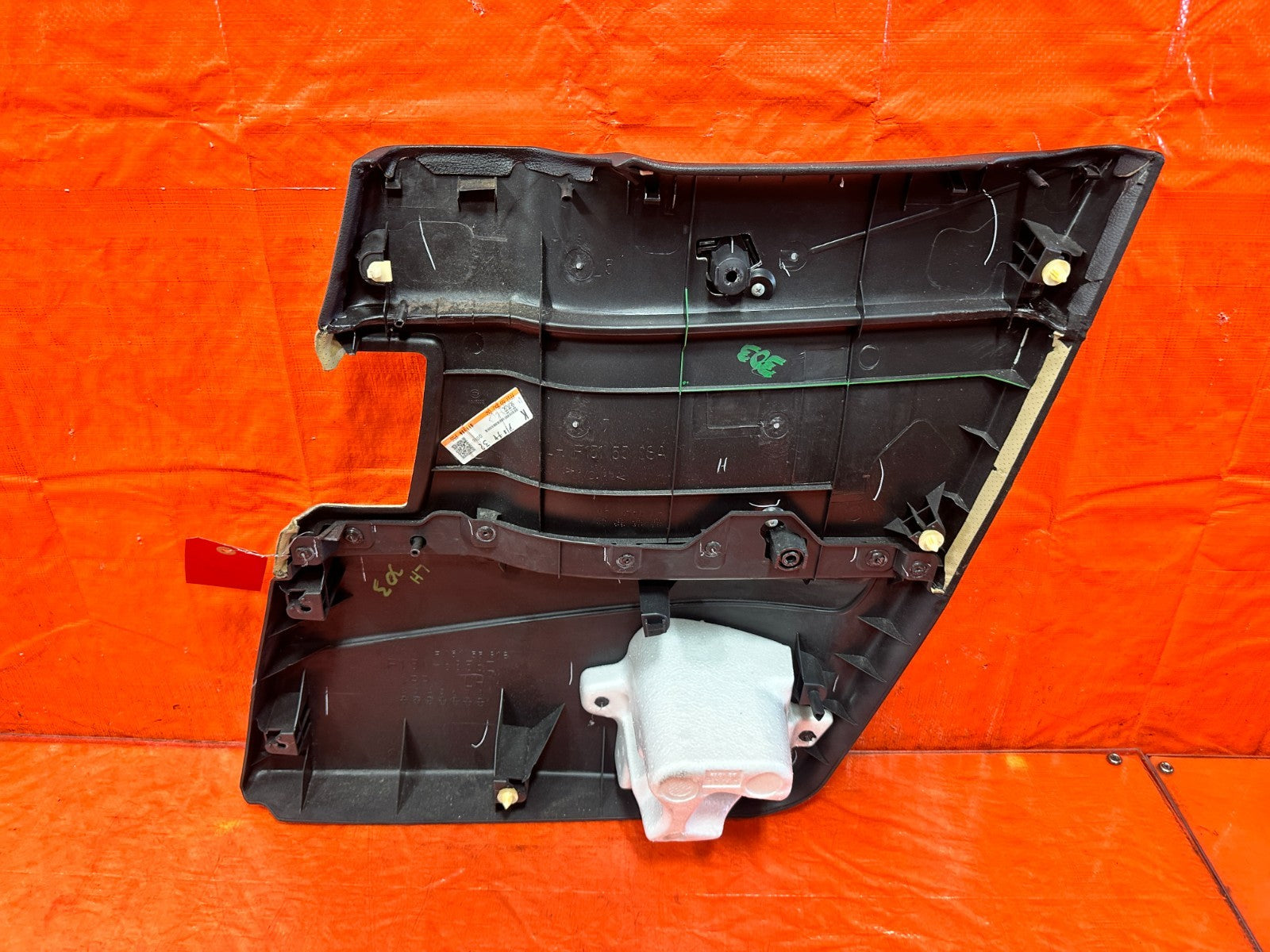09 11 MAZDA RX8 RX 8   DRIVER LEFT REAR DOOR PANEL BLACK TAN OEM 3036